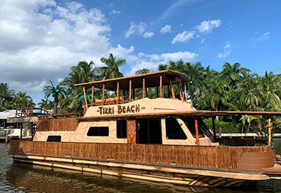 Tikki Beach II floating tiki venue